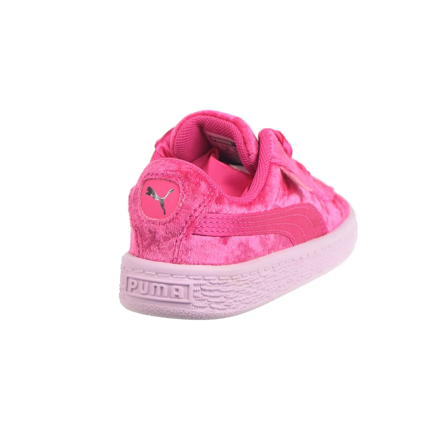 Puma Basket Heart Velour Toddlers' Shoes Beetroot Purple/Puma Silver Asics Shoes Outlet Stores