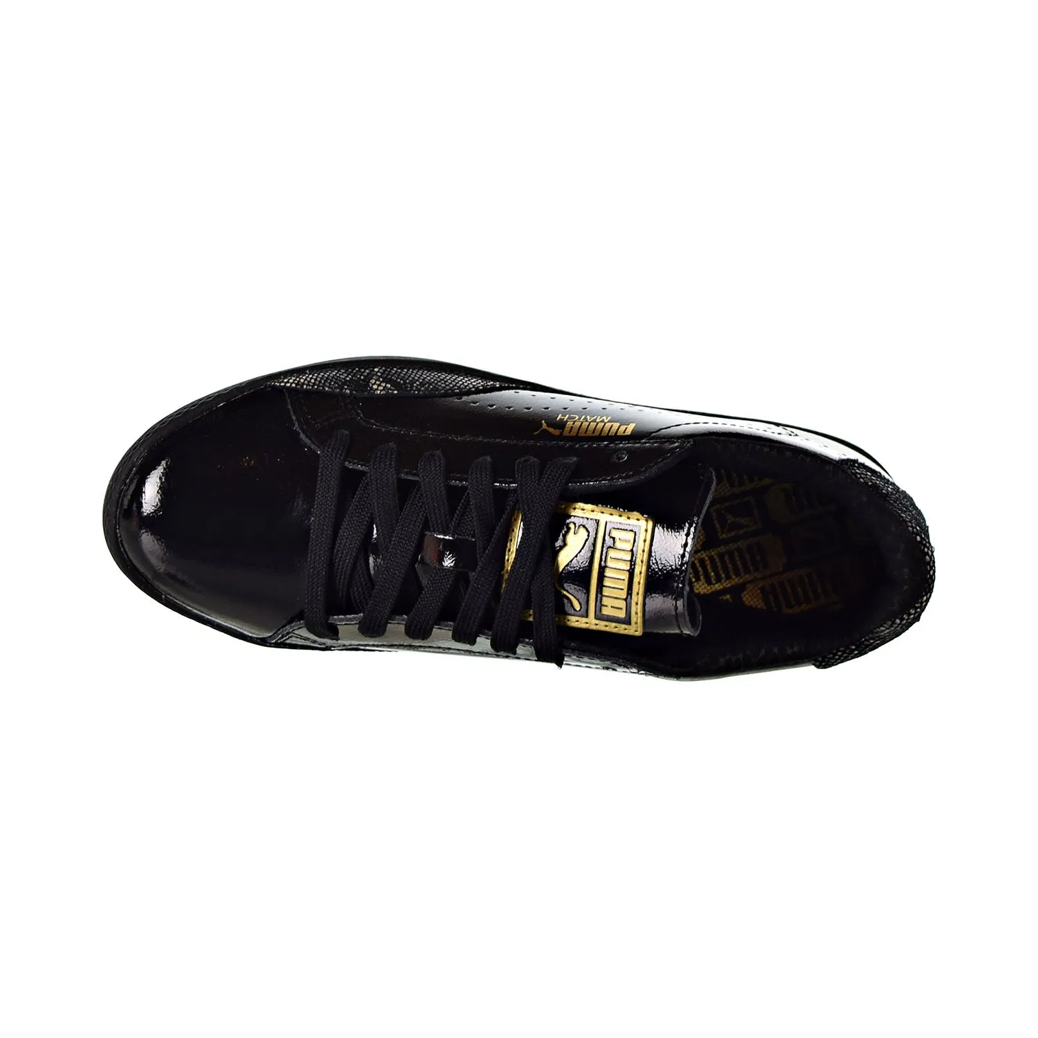 Puma Match Lo Pnt Snake Women's Shoes Puma Black/Gold Asics Tiger Gel Ptg X Disney Shoes