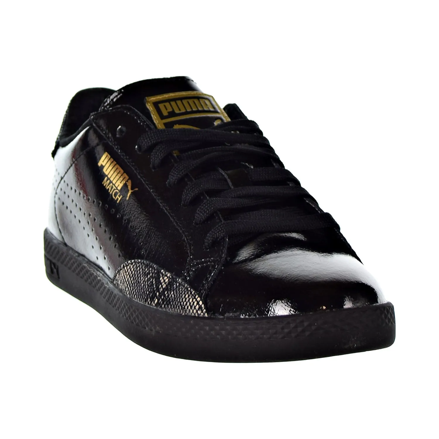 Puma Match Lo Pnt Snake Women's Shoes Puma Black/Gold Asics Mid Volleyball Shoes