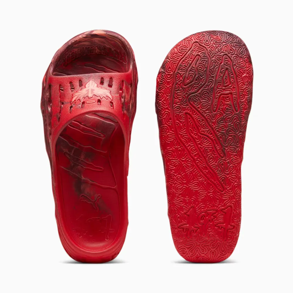 PUMA MB.03 Slide 'For All Time Red/Fluro Peach Pes/Team Regal Red' Best Asics Shoe For Arch Support