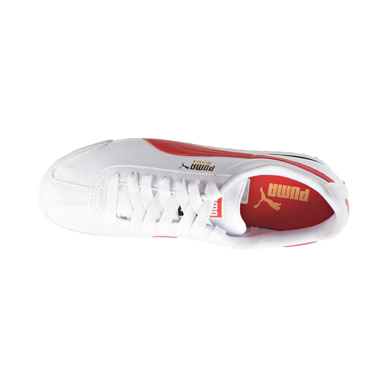 Ebay Puma Ferrari Shoes Puma Roma Basic  Men's Shoes Puma White-High Risk Red