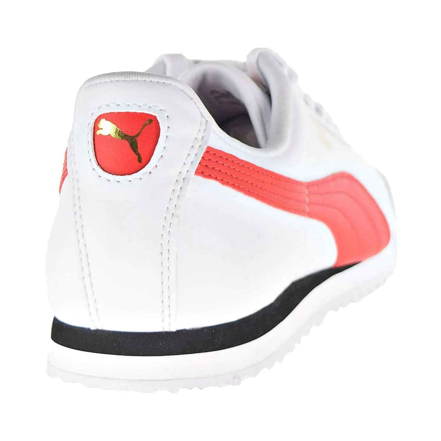 Puma Roma Basic  Men's Shoes Puma White-High Risk Red Puma Idp Shoes