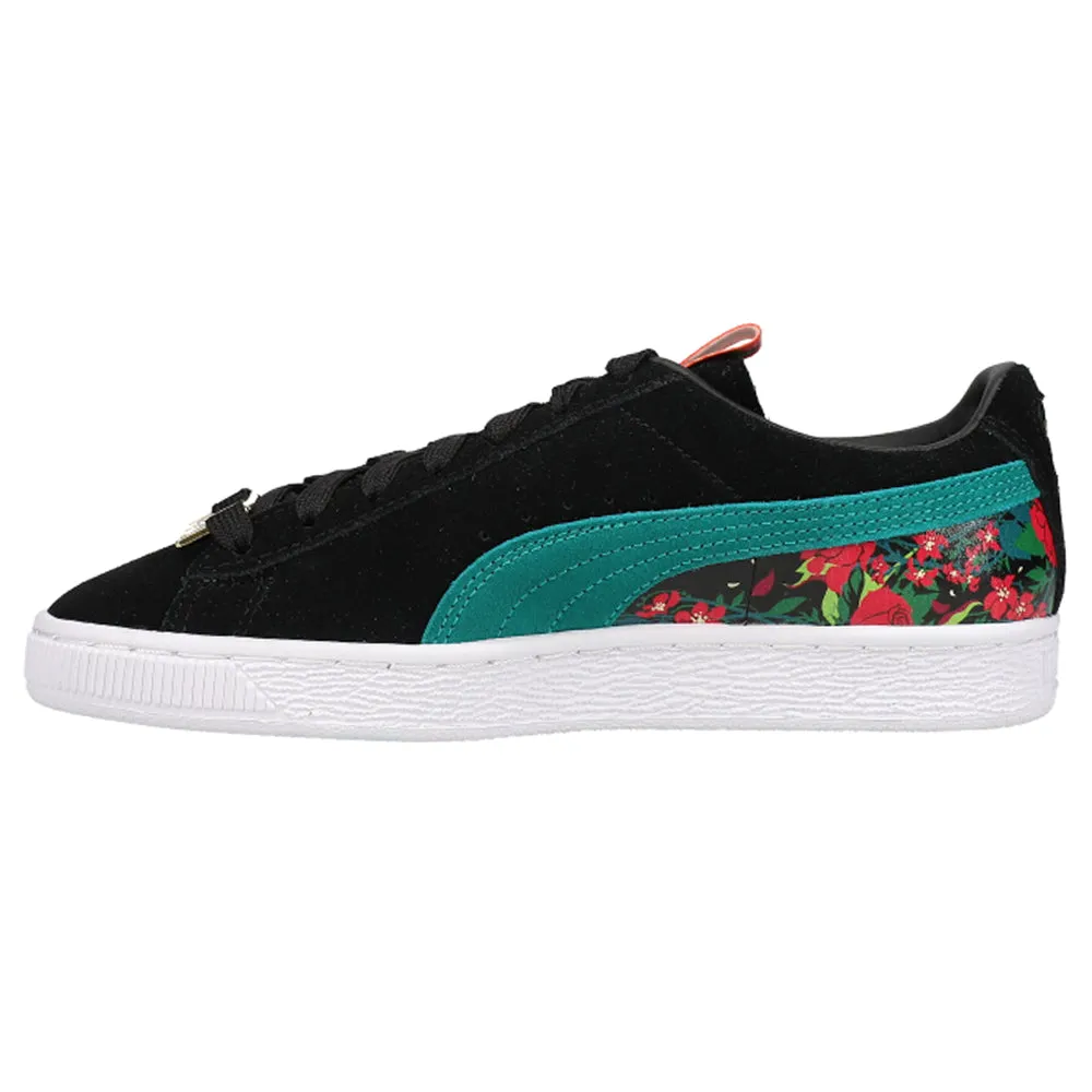 Puma X Poison Ivy Floral Lace Up Sneakers Colorful Puma Basketball Shoes