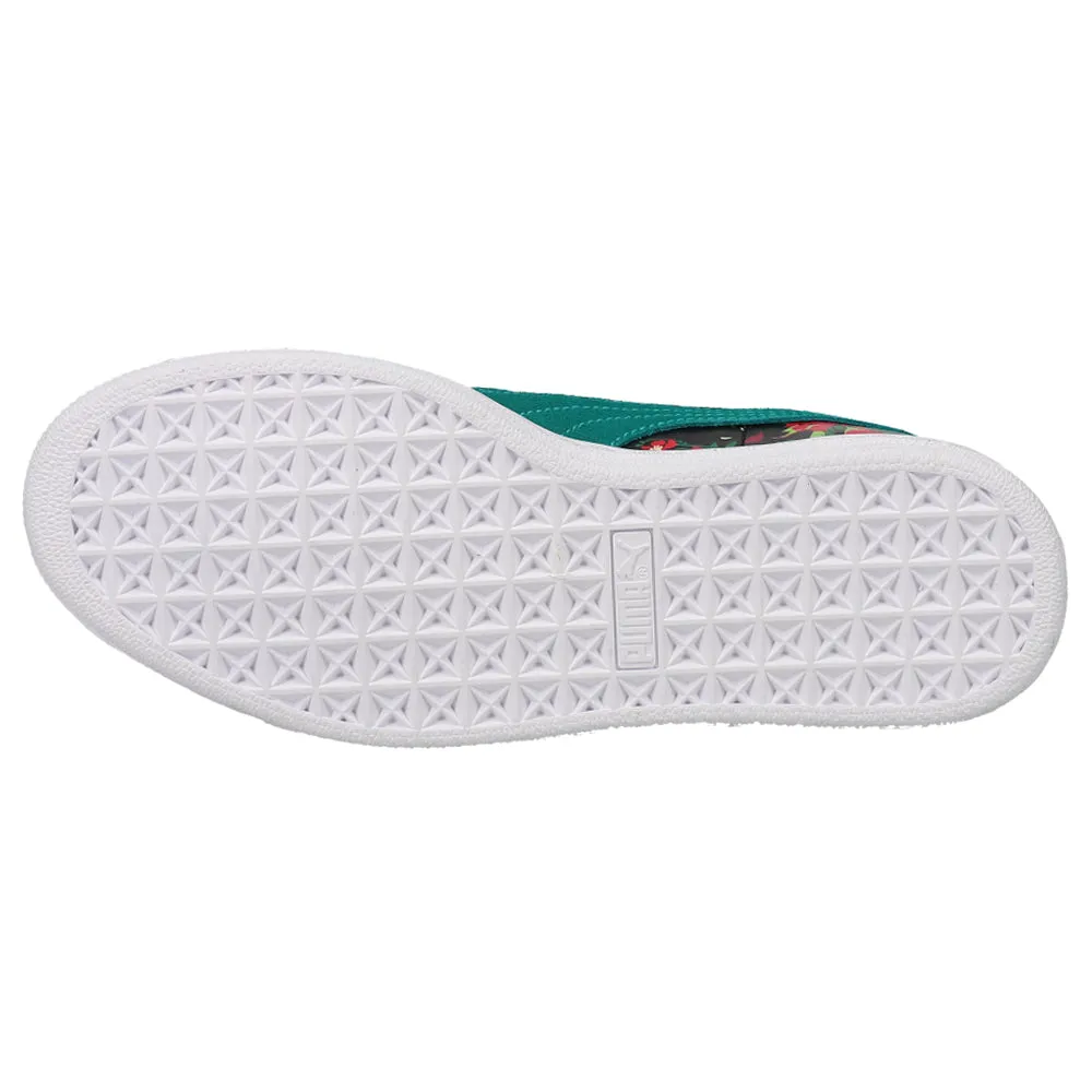 Puma Court Classic Vulcanized Slip-on Shoes Puma X Poison Ivy Floral Lace Up Sneakers