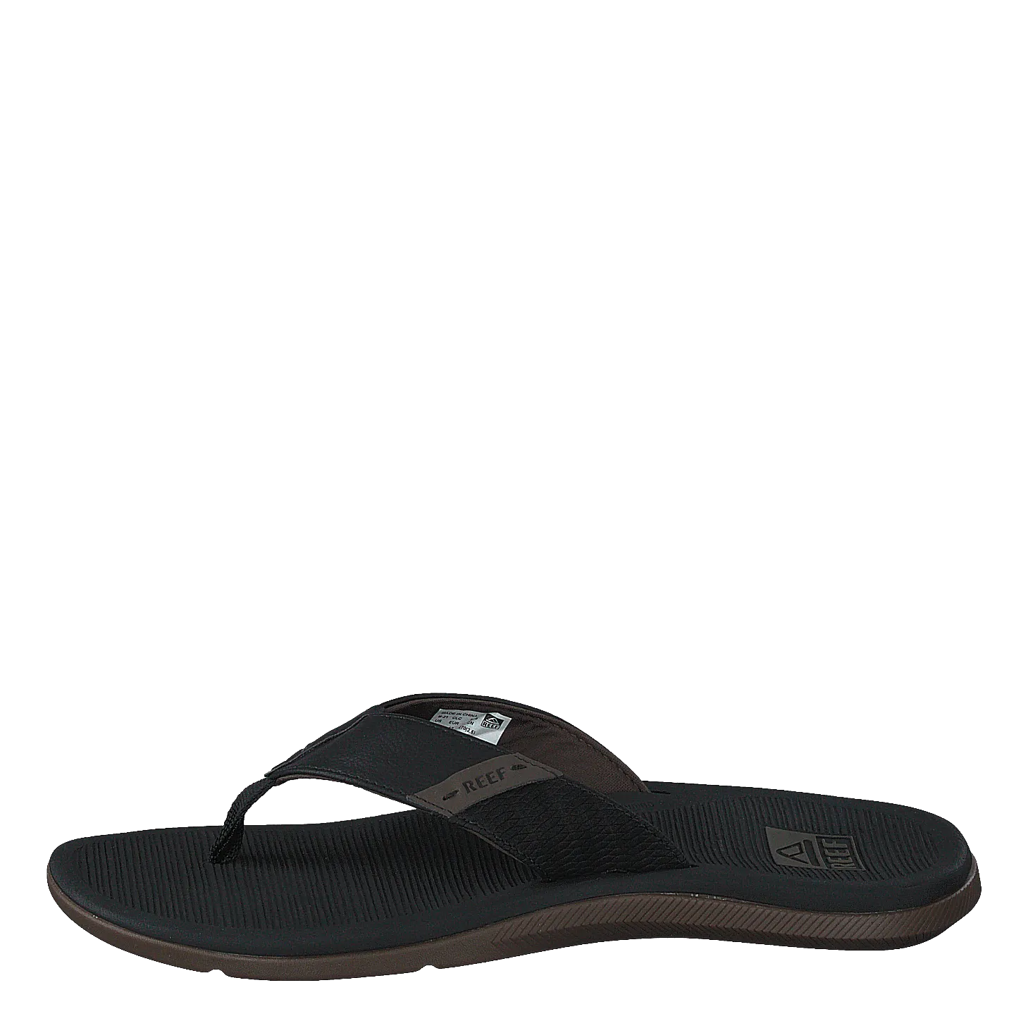 Reef Santa Ana Black Sandals Resorts Cost