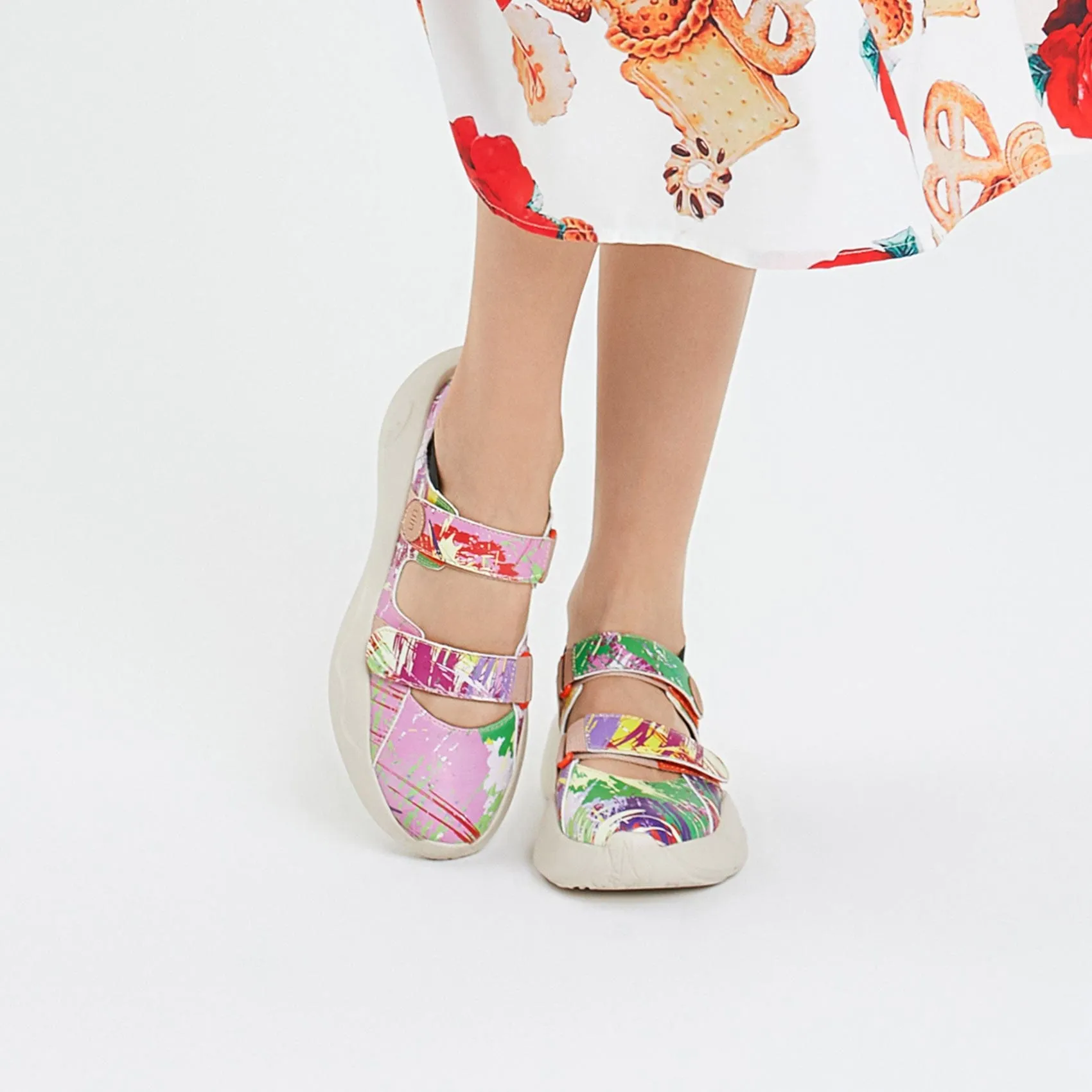 Spring in Purple San Sebastian III Women Slip On Mule Sandals