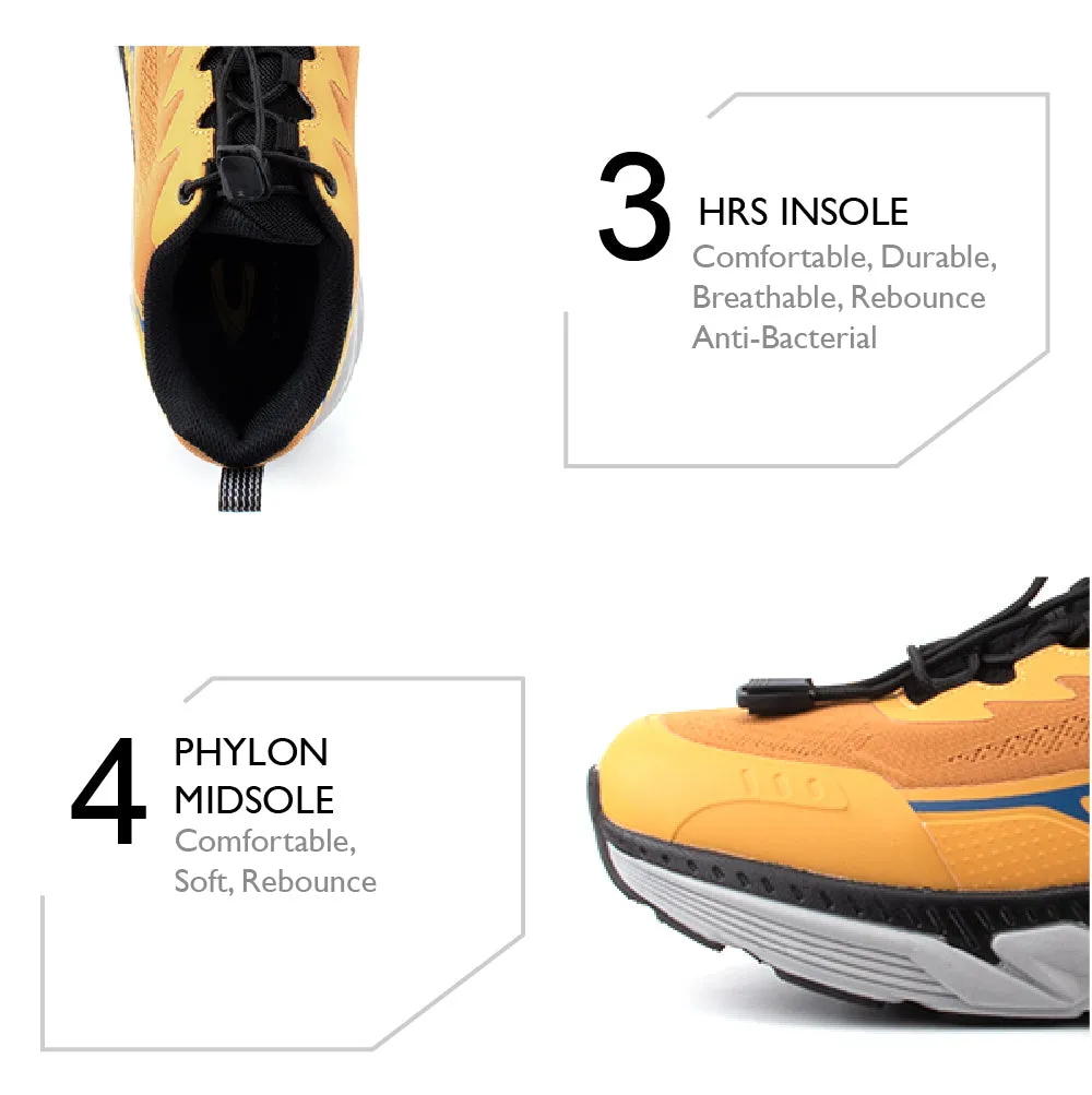 Sneakers With Wide Toe Box C by camel active Knit Fabric Sneakers Men Dark Yellow VIDIC 822405-WA1SV-56