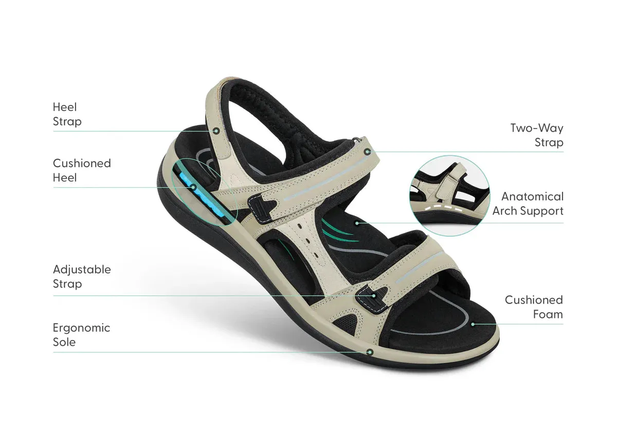 Franco Sandals Orthofeet Women Venice - Bone