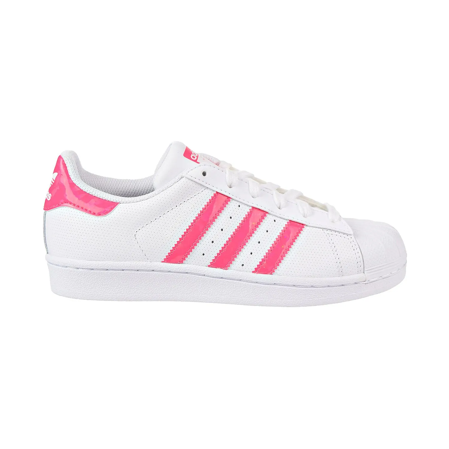 Adidas Superstar J Big Kids' Running Shoes Ft White/ReaPnk/FtWhite Adidas Tubular Runner Shoes