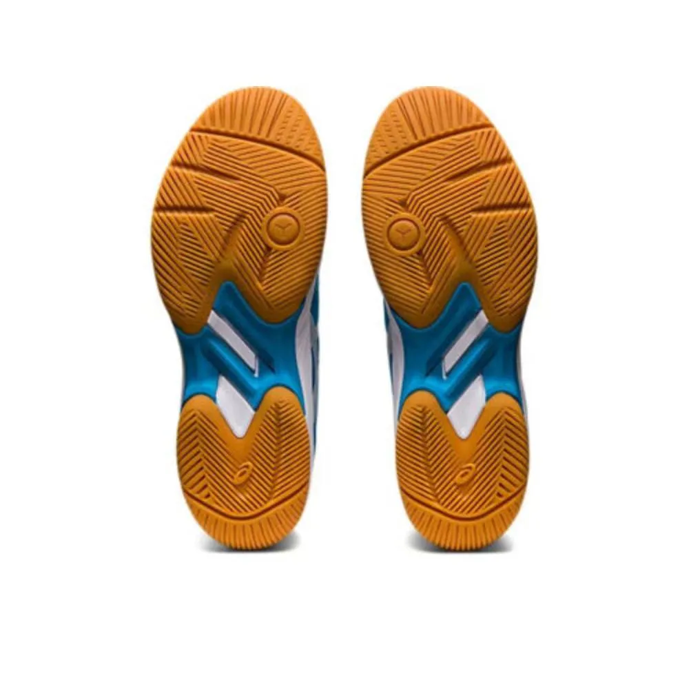 Best Asics Shoes For Heel Pain ASICS Men's Gel-Court Hunter 3 Badminton Shoe (Island Blue/Pure Silver)