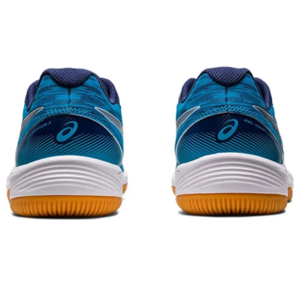 Asics Shoes Venture 9 ASICS Men's Gel-Court Hunter 3 Badminton Shoe (Island Blue/Pure Silver)