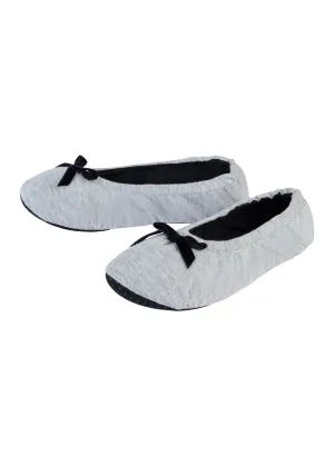 Women's Ballerina Slippers,Light Grey Yume Slides