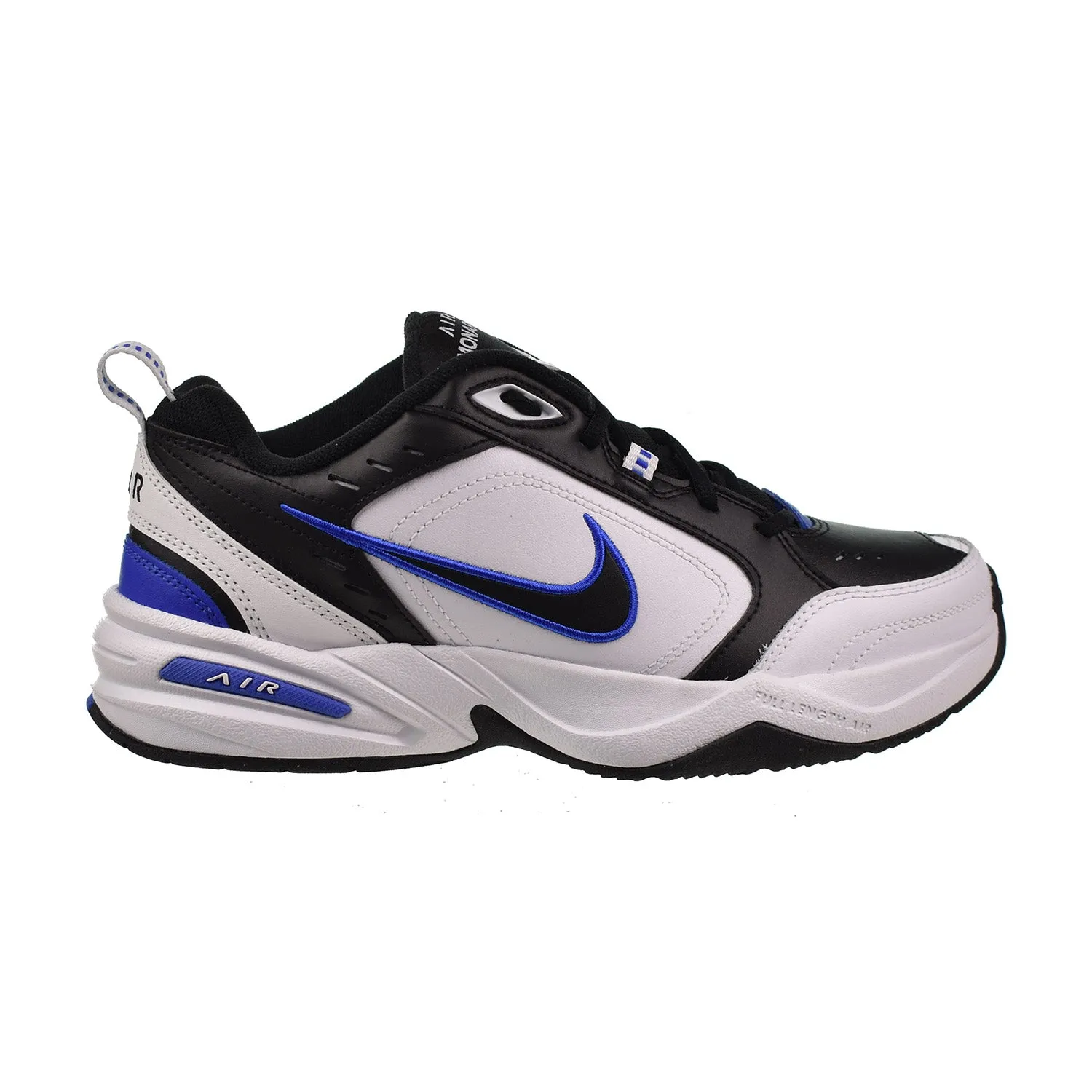 Asics Cream Shoes Nike Air Monarch IV Men's Shoes Black-White-Royal Blue