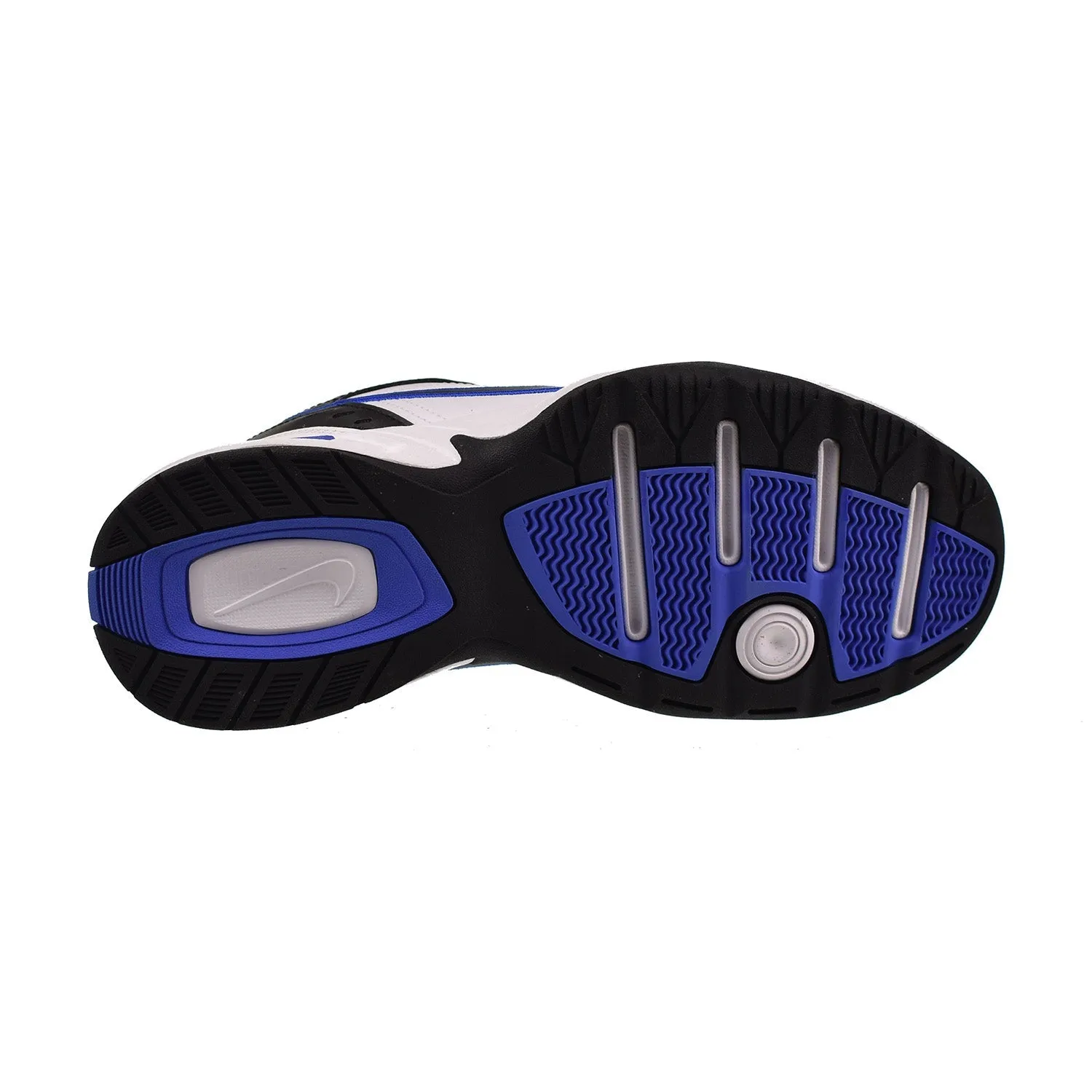 Nike Air Monarch IV Men's Shoes Black-White-Royal Blue Asics Shoes Djokovic