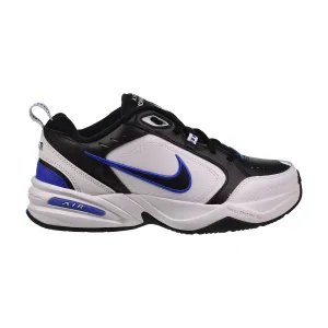 Nike Air Monarch IV Men's Shoes Black-White-Royal Blue Asics Shoes Vegan