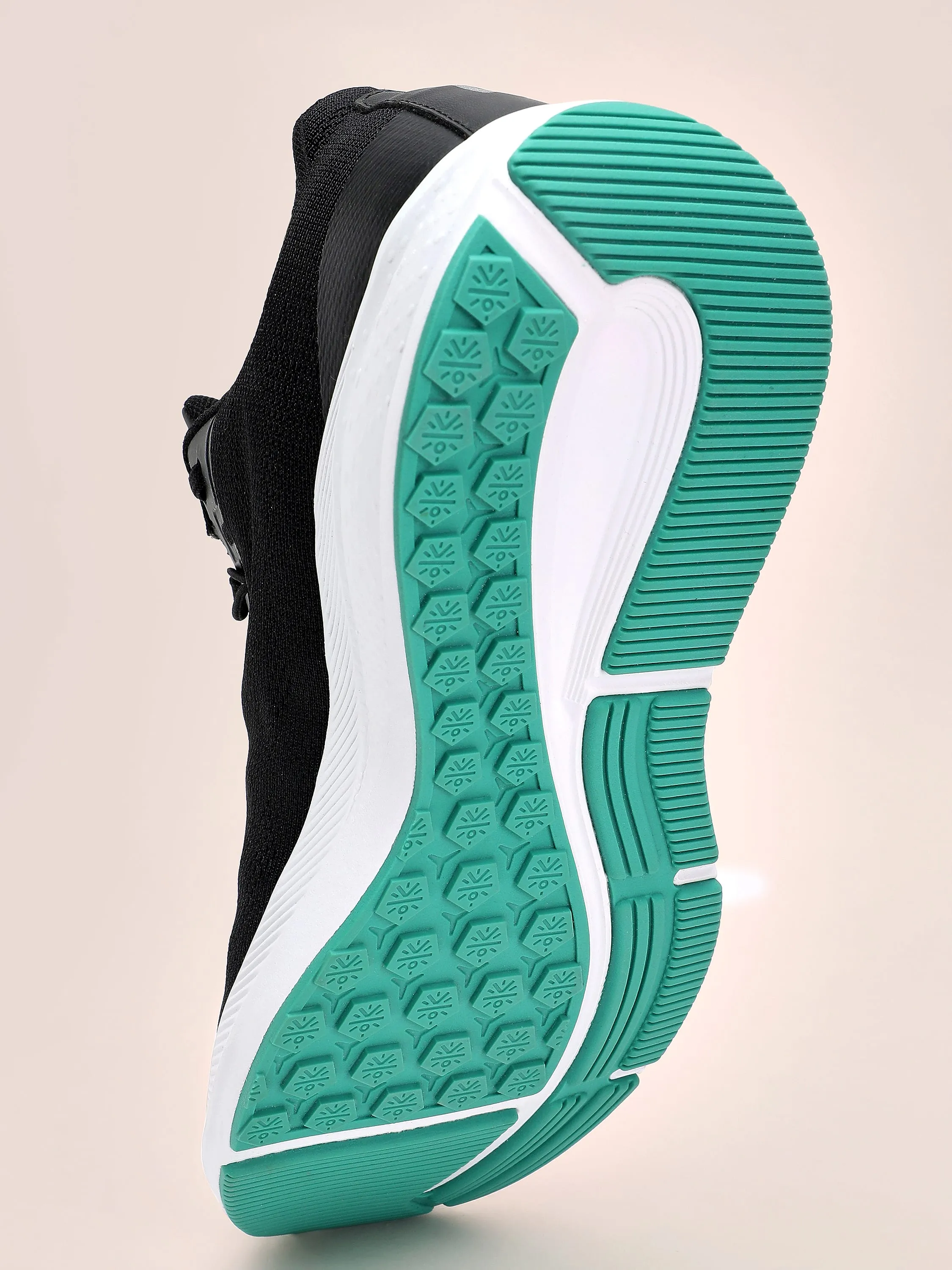 Lacing Running Shoes Firebird Men Running Shoes - Black