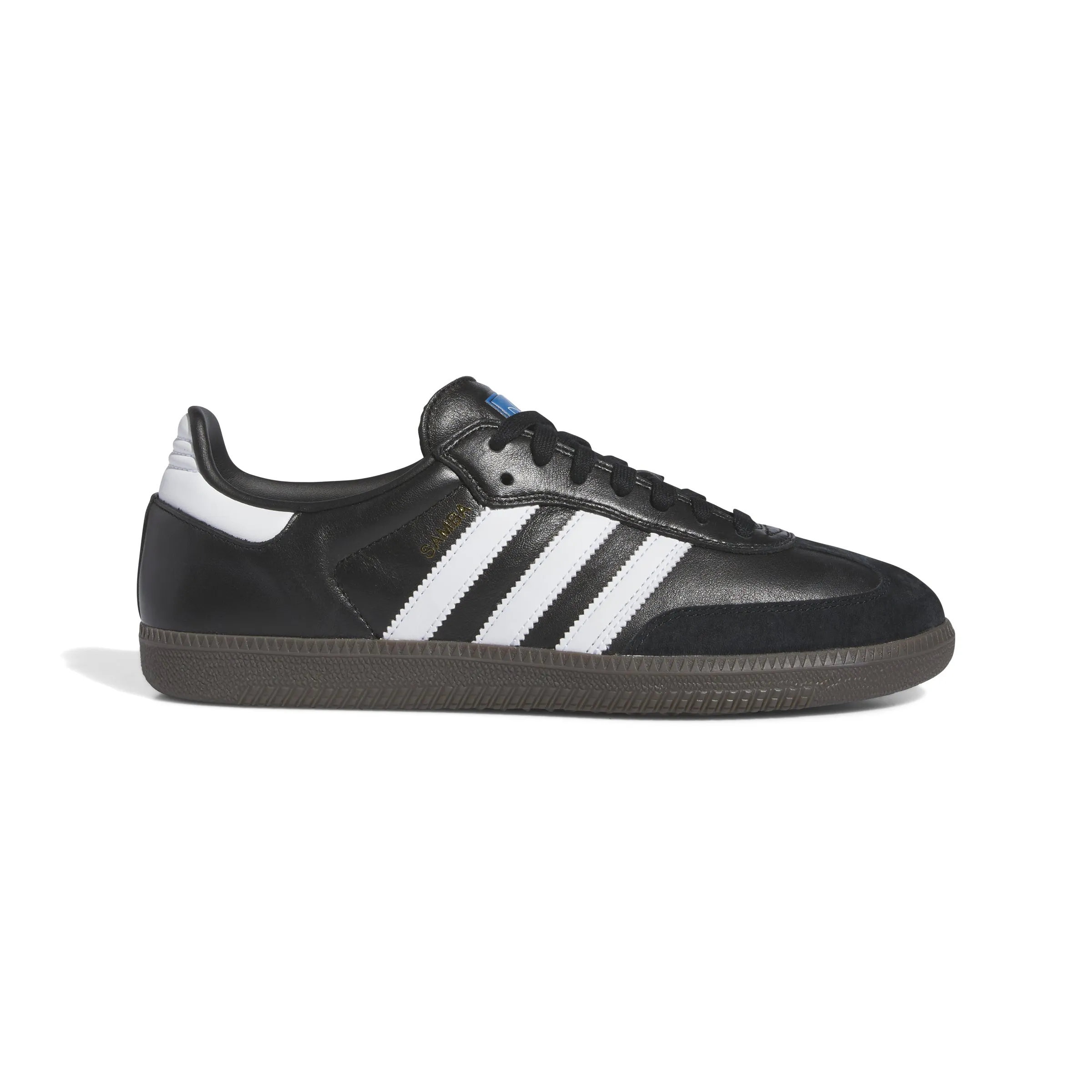 Adidas - Samba ADV in Core Black/Cloud White/Gold Metallic Adidas Samba Vegan Shoes