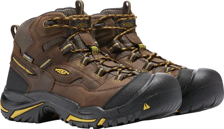 Keen Utility Braddock Waterproof Mid (Steel Toe) Men's Comfortable Cowboy Work Boots