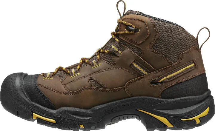 Work Boots Comfortable Keen Utility Braddock Waterproof Mid (Steel Toe) Men's