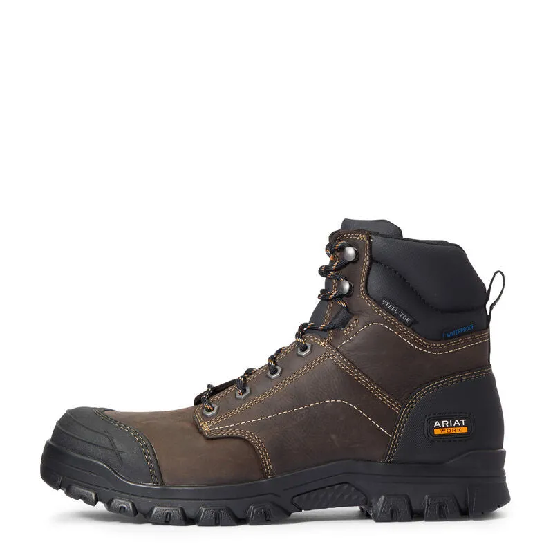 All Terrain Work Boots ARIAT Men's Treadfast 6 Inch Waterproof Steel Toe Work Boot 10034673