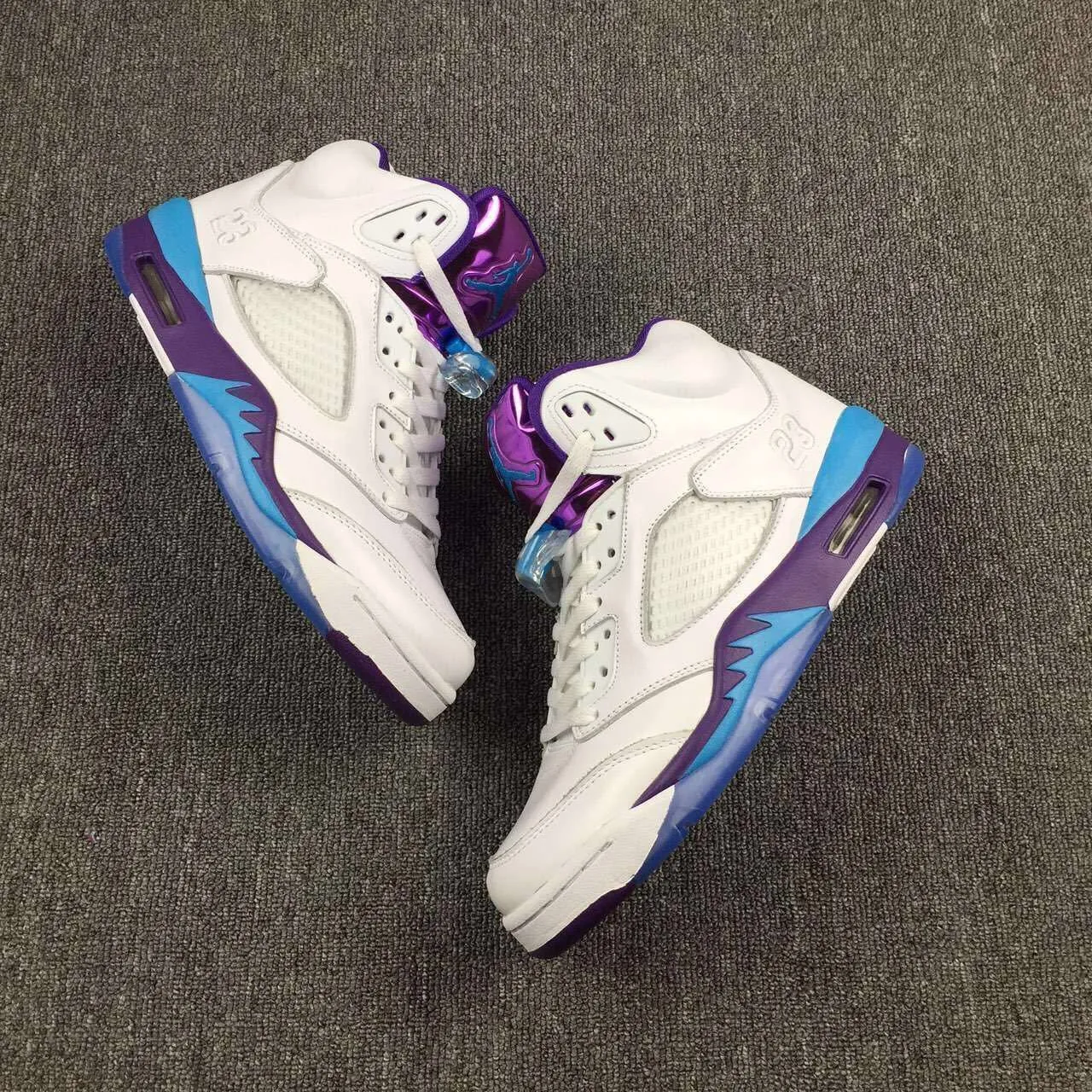 Best Asics Cushioned Shoe Nike Air Jordan 5 White Blue Purple Men Shoes !!! CYBER MONDAY SALE !!!