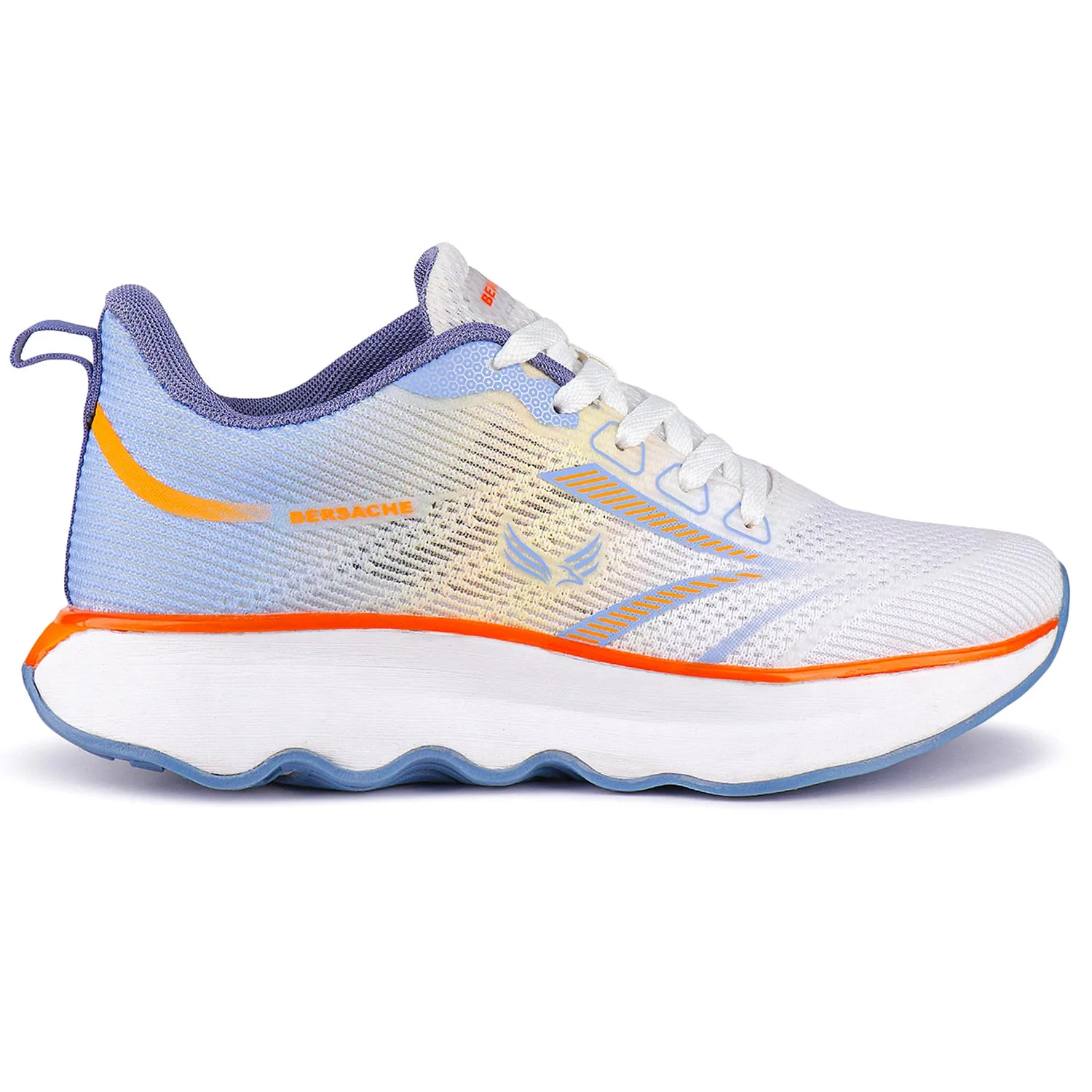 Bersache Premium Sports ,Gym, Trending Stylish Running Shoes For Men (9174-Orange) Slippers Hot Weather