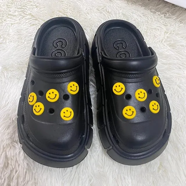 Summer Women Clogs Quick Dry Wedges Platform Garden Shoes Beach Sandals Home Slippers Thick Sole Increased Flip Flops for Women Flip Flops Philippines Prices