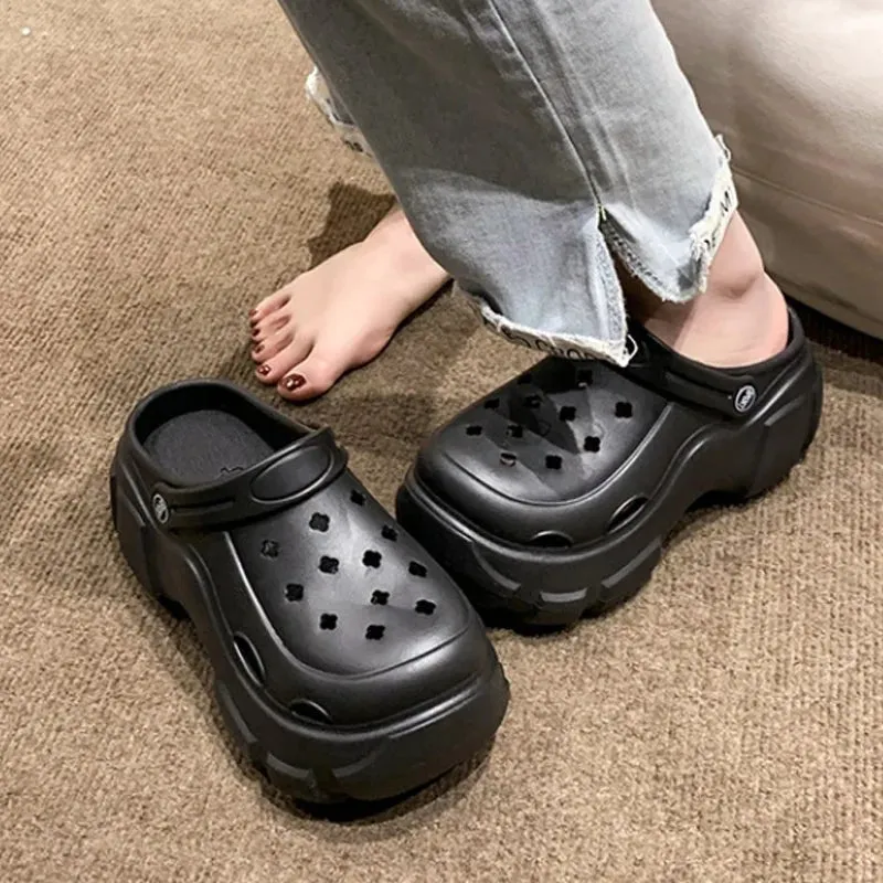 Drake Flip Flops Summer Women Clogs Quick Dry Wedges Platform Garden Shoes Beach Sandals Home Slippers Thick Sole Increased Flip Flops for Women