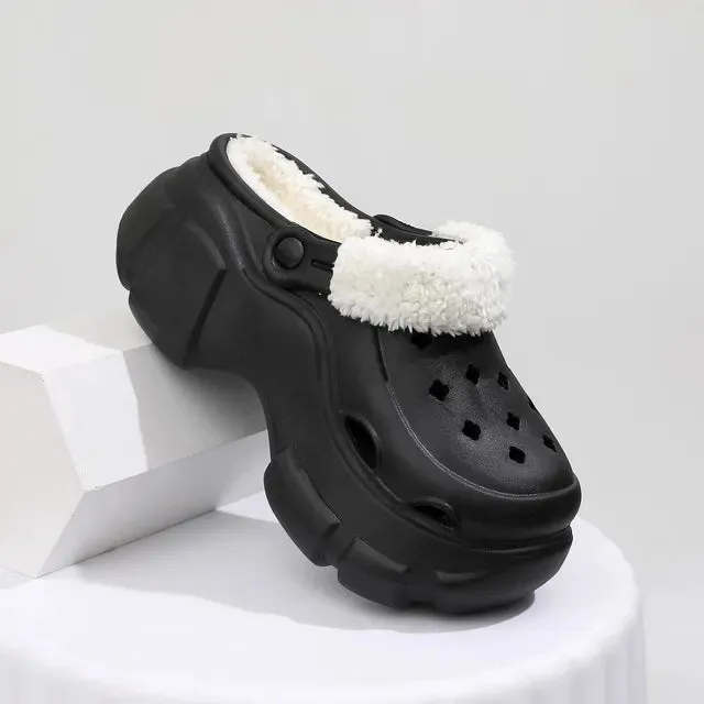 Summer Women Clogs Quick Dry Wedges Platform Garden Shoes Beach Sandals Home Slippers Thick Sole Increased Flip Flops for Women Crew Flip Flops