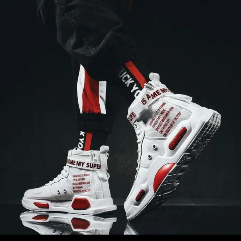 Flat Shoes Women Korean Style High-Top Sports Shoes for Men