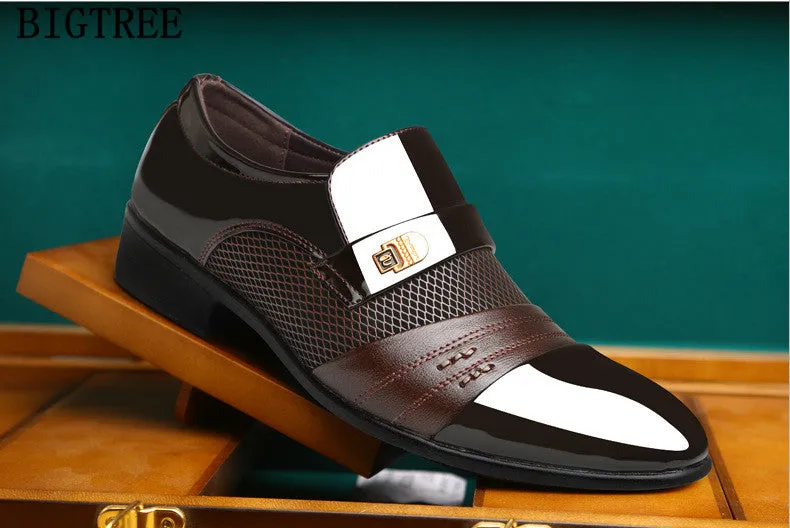 Almond Toe Loafers Italian Loafers Men Shoes Wedding Oxford Shoes For Men Formal Shoes