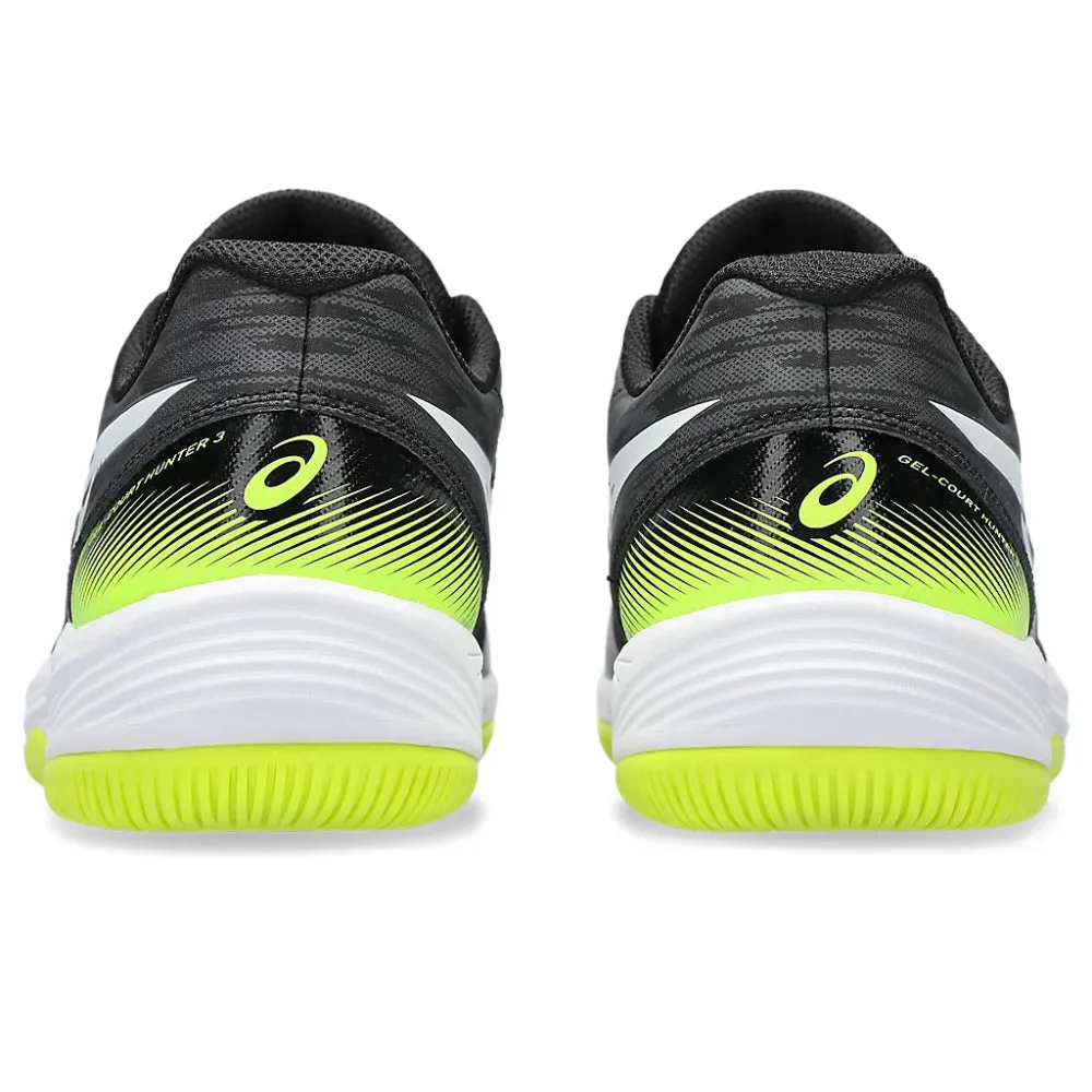 Asics Shoes High Arch ASICS Men's Gel-Court Hunter 3 Badminton Shoe (Black/White)