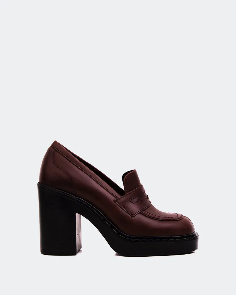 Allington Brown Leather Bottega Loafers