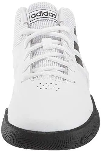 adidas Unisex OwnTheGame Wide Basketball Shoe, Black/White, 4.5 W US Big Kid Adidas Run Shoes