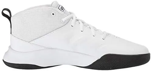 adidas Unisex OwnTheGame Wide Basketball Shoe, Black/White, 4.5 W US Big Kid Adidas Alphamagma Guard Shoes