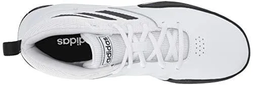 adidas Unisex OwnTheGame Wide Basketball Shoe, Black/White, 4.5 W US Big Kid Adidas Streetball Shoes