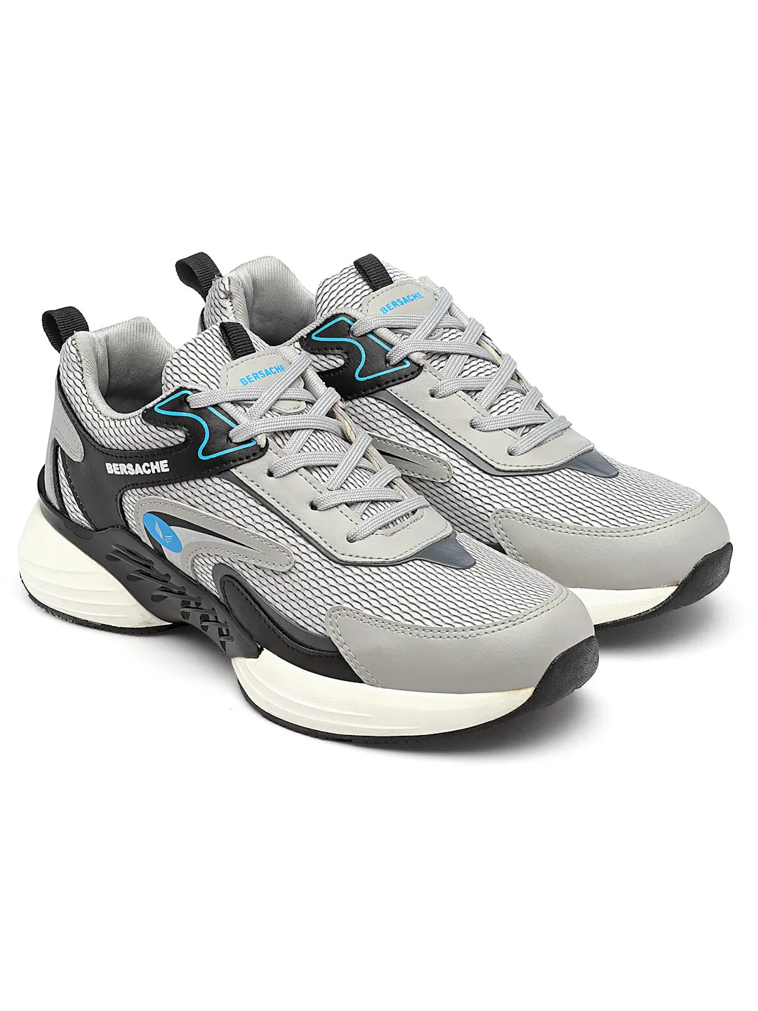 Coffee Slippers Bersache Premium Sports ,Gym, Trending Stylish Running Shoes For Men (9182-Grey)