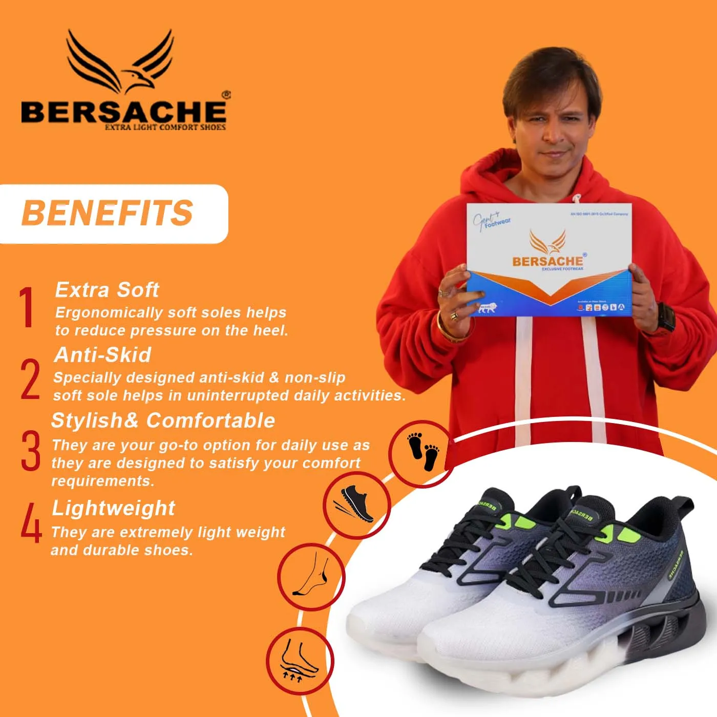 Depth Slippers Bersache Sneaker, Loafers ,Casual With Extra Comfort Sneakers For Men  (9170-Black)