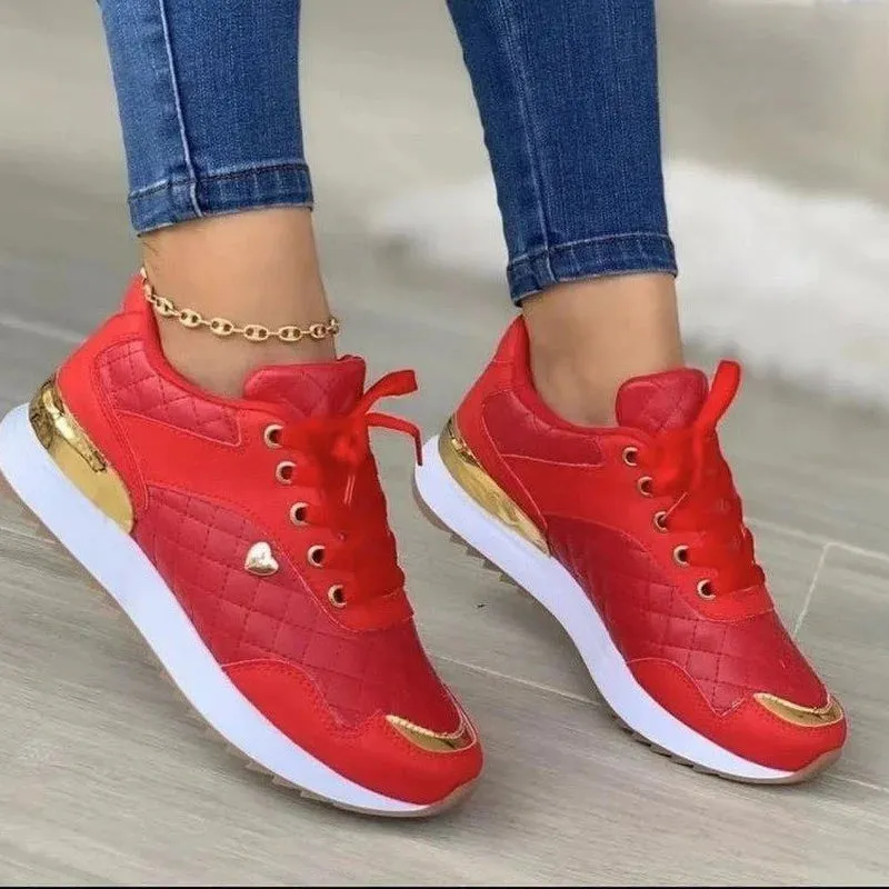 Sneakers Women Lace Up Flats Ladies Outdoor Running Walking Shoes Comfortable Breathable Female Footwear Big size zapatos mujer Eco Friendly Sneakers