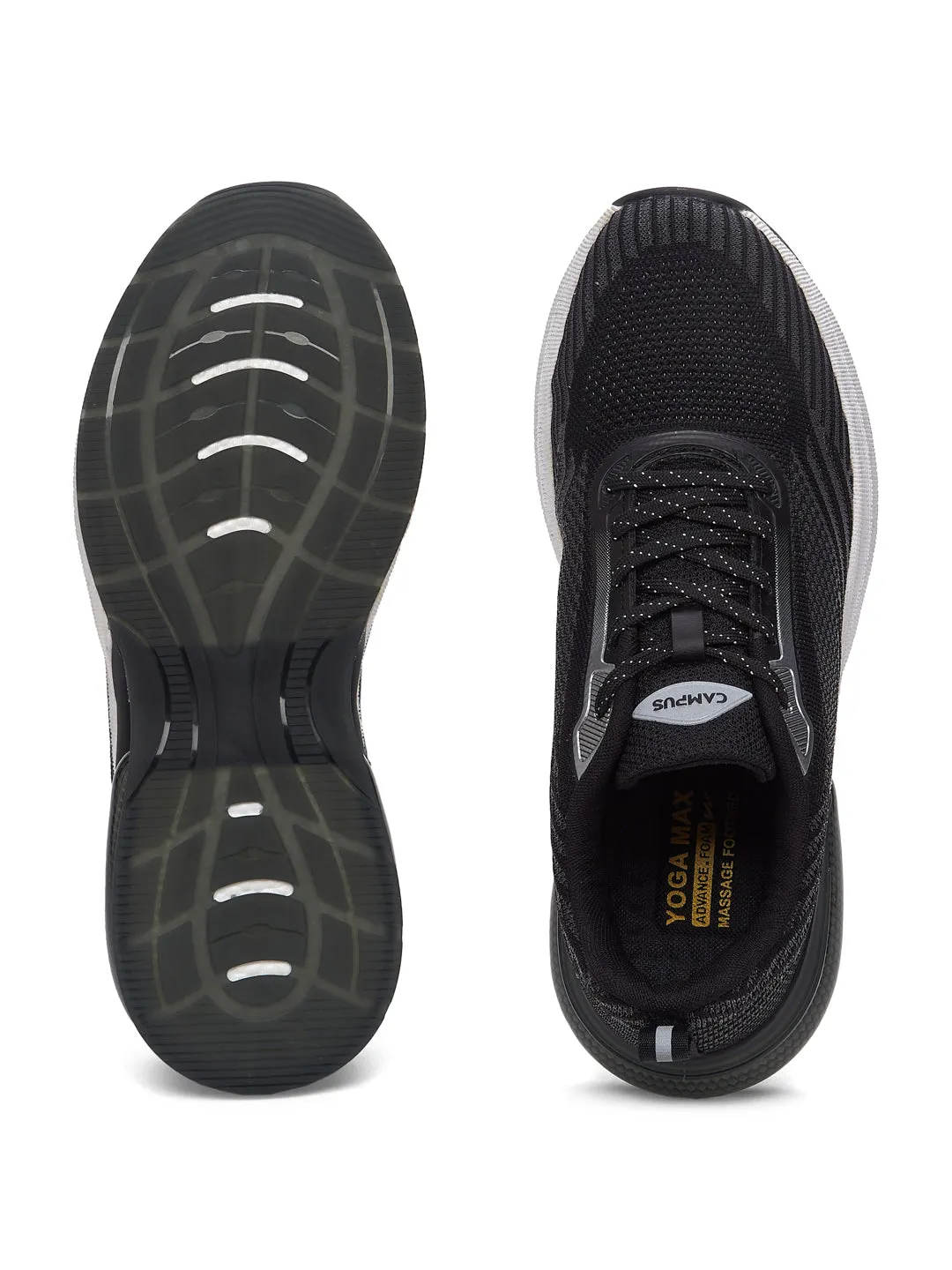 SUMMIT Black Men's Running Shoes Running Shoes Wide Width
