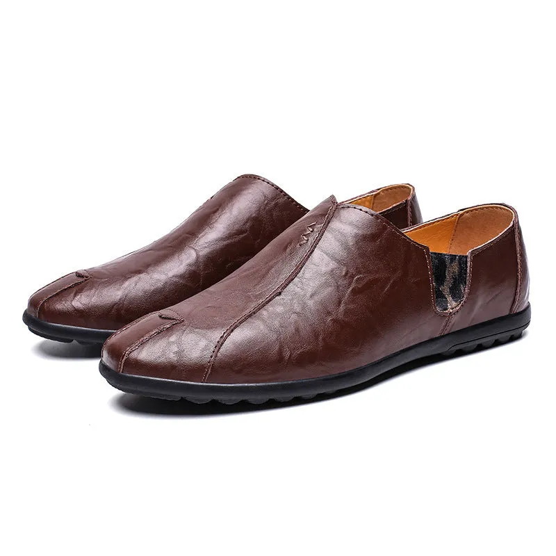 Classic Leather Shoes for Middle-aged Men Coolest Sneakers