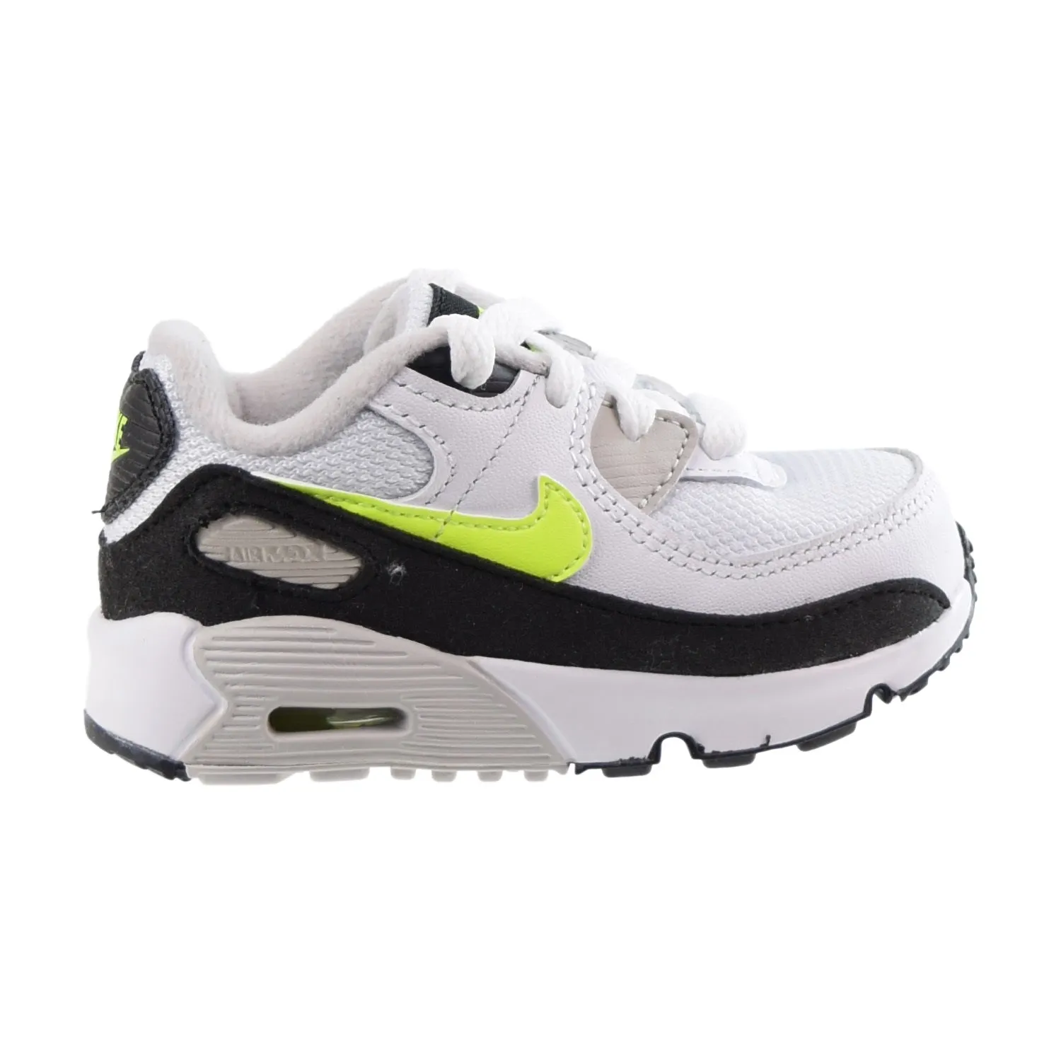 Asics A6 Shoes Nike Air Max 90 LTR (TD) Toddlers Shoes White-Hot Lime-Black