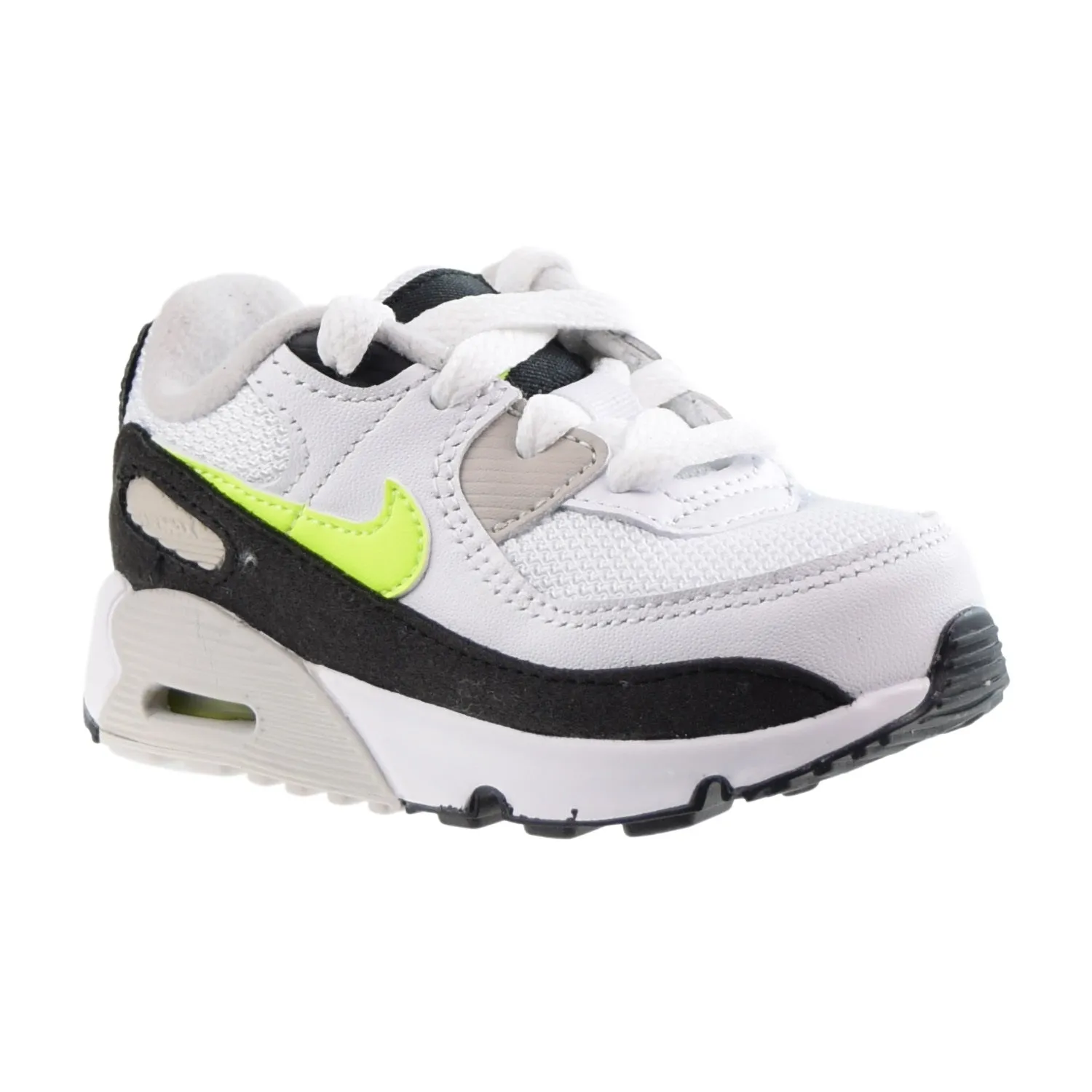 Best Asics Walking Shoes For Flat Feet Nike Air Max 90 LTR (TD) Toddlers Shoes White-Hot Lime-Black
