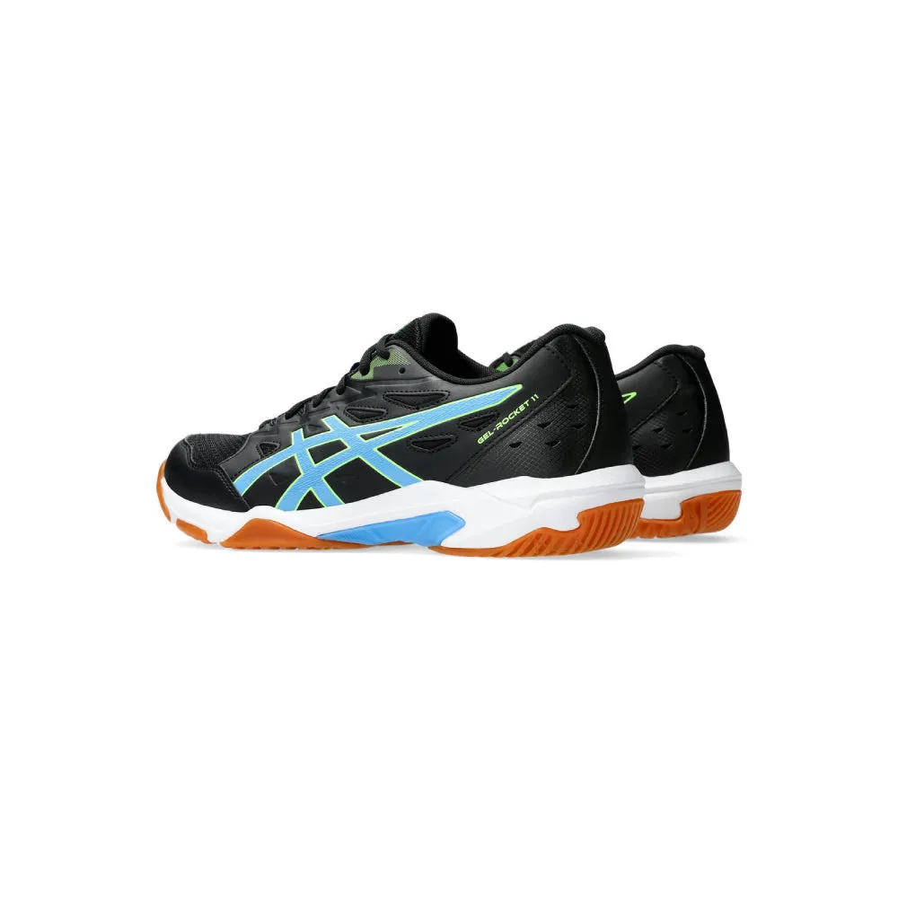 Asics Shoes For Sever's Disease ASICS Men's Gel-Rocket 11 Badminton Shoe (Black/Water Scape)
