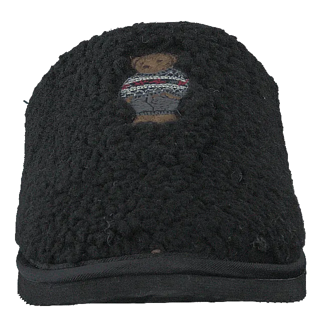 Cheap Ladies Slippers Charlotte Scuff Bear Black