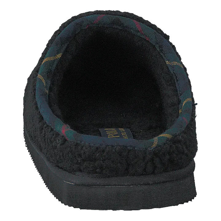 Washington Slippers Charlotte Scuff Bear Black
