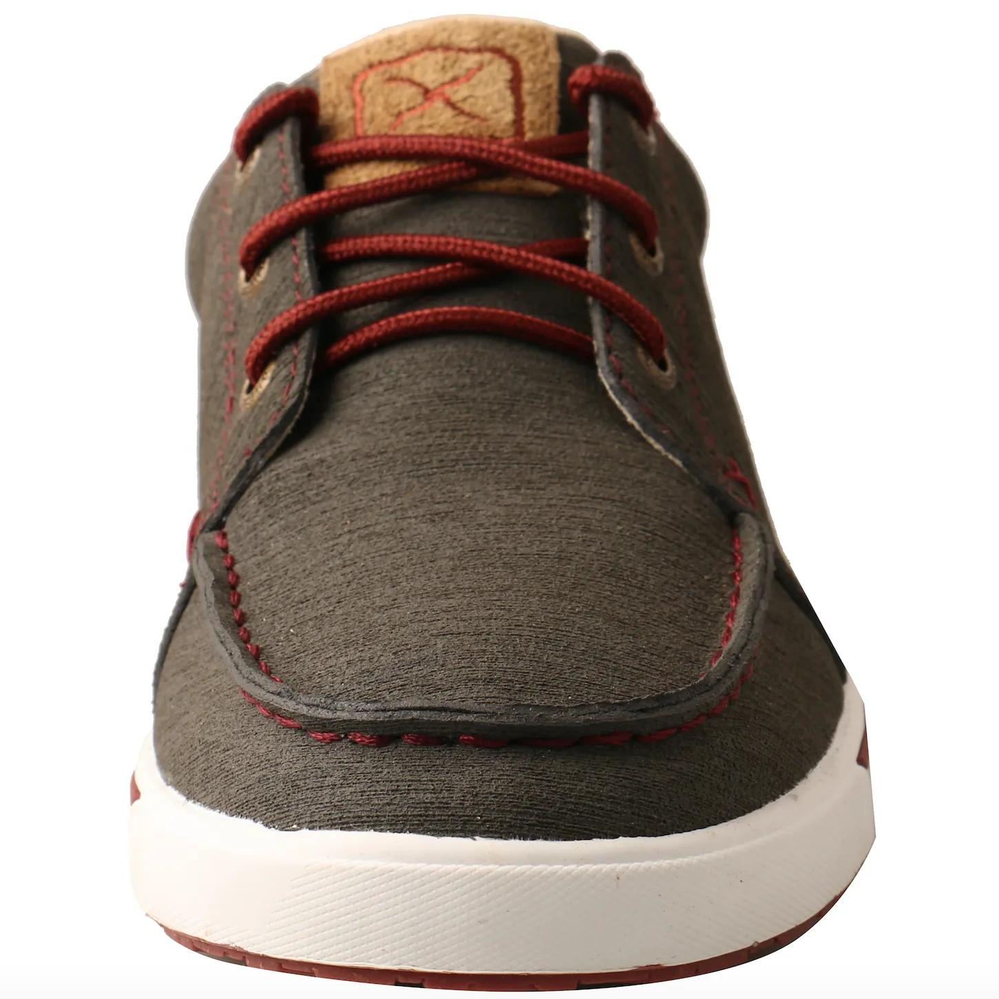 Logo Tape Mesh Slip-on Trainer Women's Twisted X Grey and Red Kicks