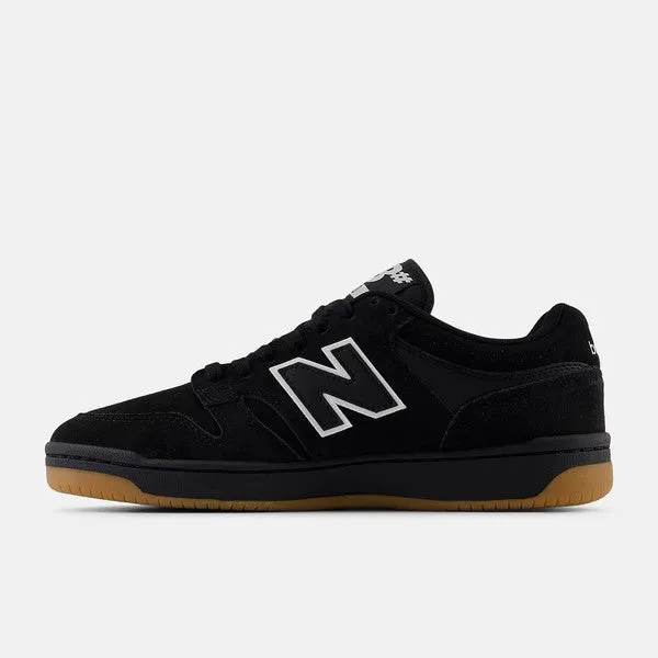 New Balance Numeric 480 NM480SBW Black - White White And Gold New Balance Cleats
