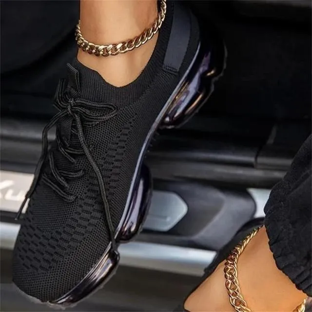 Mix Colors Stretch Fabric Ladies Lace Up Casual Vulcanized Shoes Sports Shoes Rihanna Sneakers