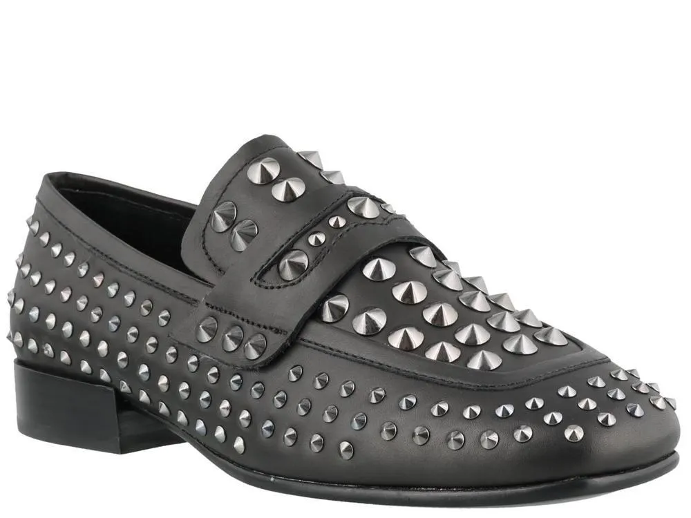 Ash Enigma Studded Loafers Flat Shoes To Wear With Sequin Dress